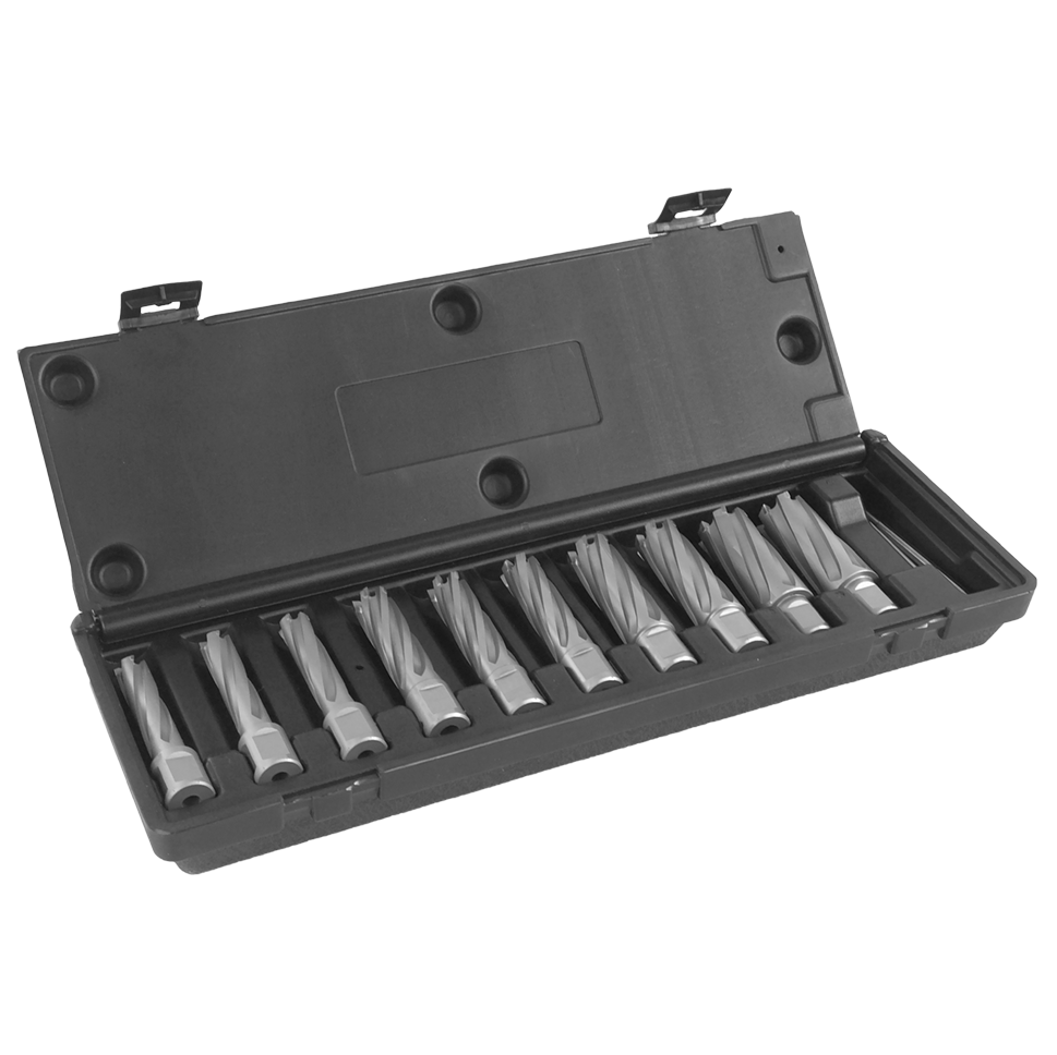 Euroboor TCT kernboorset lang 10-delig metrisch - TCT.KIT/10L-M1-WeNi